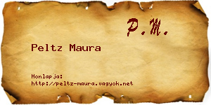 Peltz Maura névjegykártya